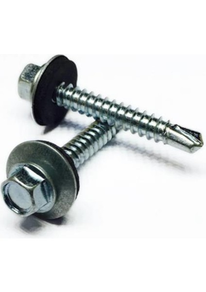Trapez Panel Çatı Vidası 4.8X19 mm 50 Adet Matkap Uçlu Çatı Vidası