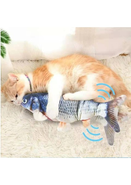 Kedi USB Şarj Cihazı Oyuncak Balık Etkileşimli Elektrikli Disket Balık Evcil Hayvan Malzemeleri (Yurt Dışından)