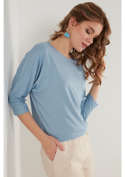 Bisiklet Yaka Truvakar Kol Bluz Bayan Bluz 5861416Y fiyatları