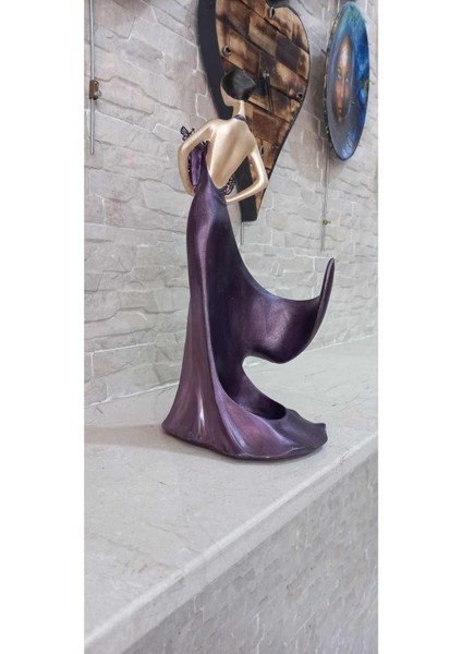 Mor Şaraplık Kız Dekoratif Obje fiyatları