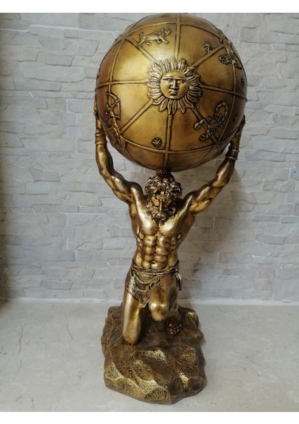 Dünyayı Taşıyan Atlas Büyük Boy Heykel