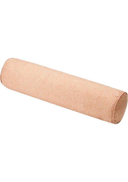 F Fityle Katı Renk Pamuk Keten Silindirik Lomber Destek Yastık Pembe (Yurt Dışından) indirimleri