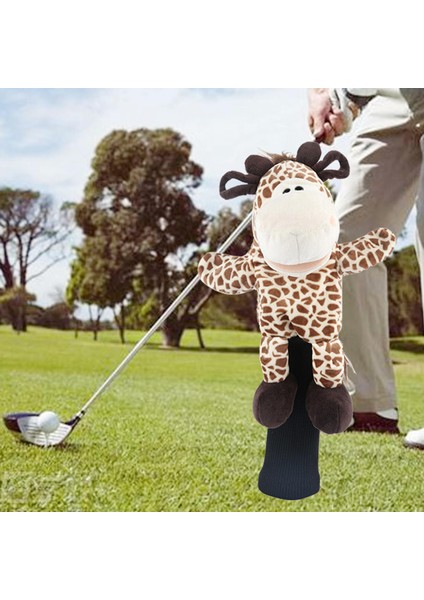 F Fityle Peluş Golf Ahşap Sürücü Headcover Koruyucu Guard Sevimli Golf Kulübü Başkanı (Yurt Dışından)