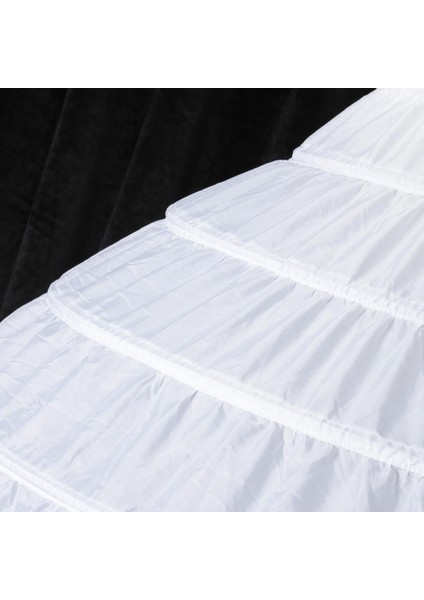 F Fityle Beyaz Uzun 6 Hoop Petticoat Crinoline Düğün Gelin Kostüm Aksesuarları (Yurt Dışından) indirimleri