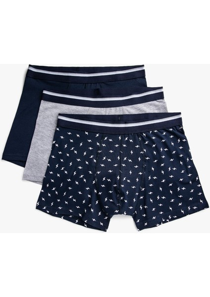 Erkek Pamuklu 3'lü Basic Boxer Set