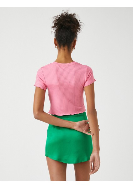 Kadın Bisiklet Yaka Kısa Kollu Tişört fırsatları