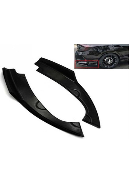 Honda Cıvıc Fc5 2016-2020 Arka Çıkıntılı Flap Pıano Black