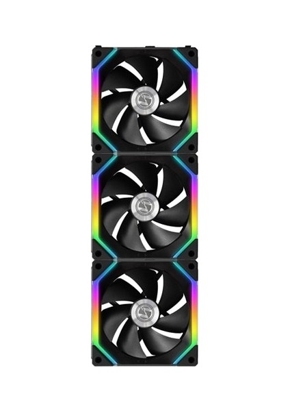 Lıan Lı Unı Fan SL120 Black 3X120 mm Rgb Siyah Modüler Kasa Fanı