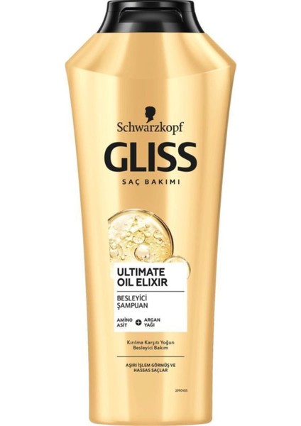 Schwarzkopf Gliss Ultimate Oil Elixir Yoğun Besleyici Şampuan