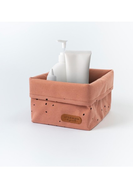 Organizer Sepet Bebek Cosmos Pembe Pamuk 15X17 cm