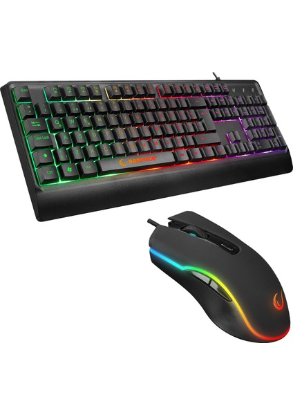 Km-99 Dobble Rainbow Backlight 6d Tuşlu 6400DPI Gaming Klavye + Mouse Set