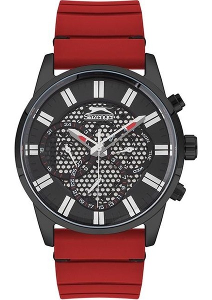 SL.09.1939.2.03 46 mm Silikon Kordonlu Erkek Kol Saati