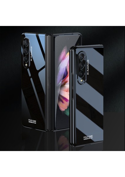 Samsung Galaxy Z Fold3 5g Uyumlu Katlanır Uv Telefon Kılıfı - Siyah (Yurt Dışından)