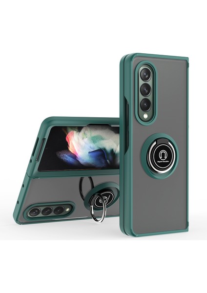 Samsung Galaxy Z Fold3 5g Q Gölge 1 Serisi Tpu + Pc Tutucu Telefon Kılıfı (Yurt Dışından)