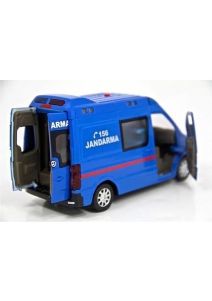 Sesli Işıklı Çek Bırak Metal Jandarma - 588B-JANDARMA