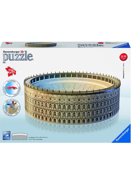 125784 Ravensburger, Kolezyum 3D Puzzle 216 Parça