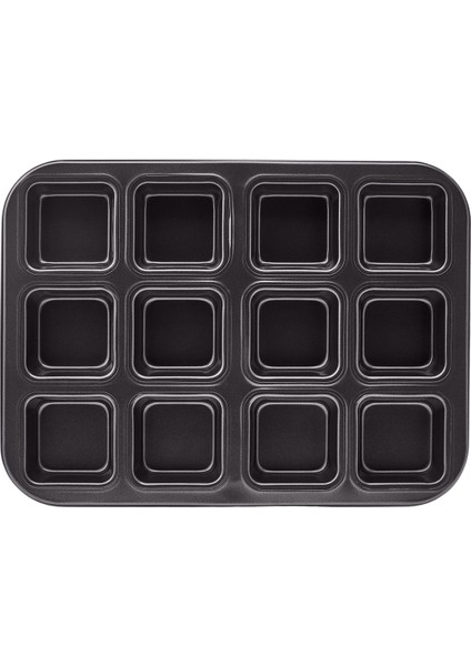 Square Karbon Çelik Brownie 12'li Kek Kalıbı modelleri