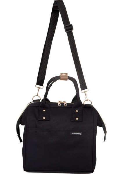 Termal Yemek Çantası Siyah Sarı Fermuarlı fiyatları