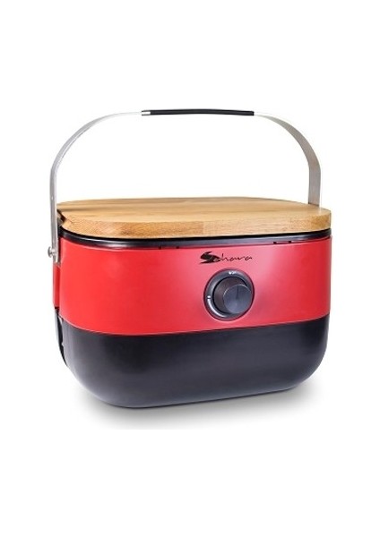 Portatif Sahara Kırmızı Mini Barbekü