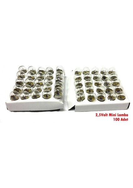 Mini Lamba 2,5VOLT - 100 Adet