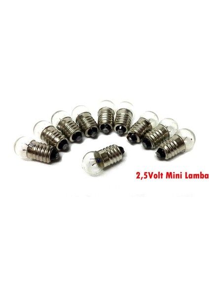 Mini Lamba 2,5VOLT - 100 Adet