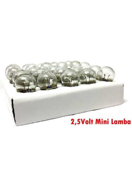 Mini Lamba 2,5VOLT - 100 Adet