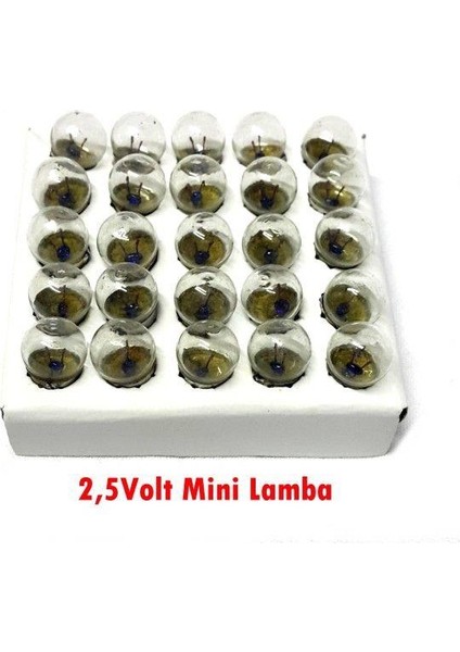 Mini Lamba 2,5VOLT - 100 Adet