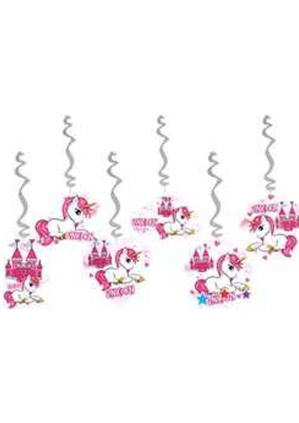Unicorn Tavan Süs 70 cm 6 Adet