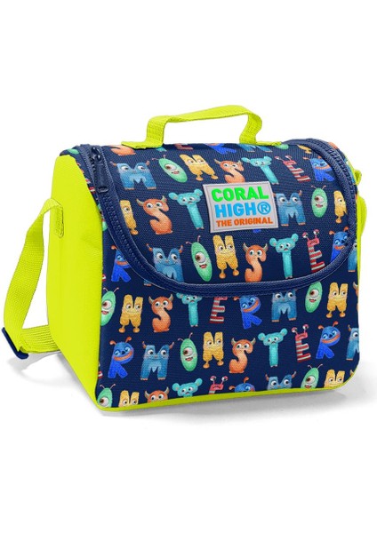 Kids Lacivert Fosforlu Sarı Thermo Beslenme Çantası 22726