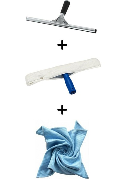 Camsil Silme Aparatı Çekçek Metal 45CM+ Mikrofiber Peluş ve Aparatı 45 cm ve Mikrofiber Bez