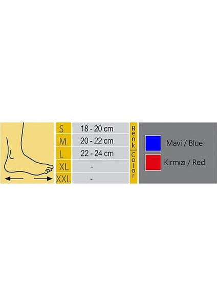 Kiddocy Elastik Ayak Bilekliği (8 Bandajı)