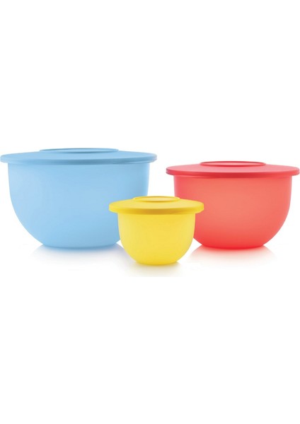 Eko Kap 3'lü Mavi Mayalama Saklama Servis Kabı Hsgl