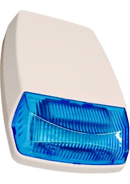 SAHTE CAYDIRICI KABLOLU LEDLİ SİREN 12V MAVİ