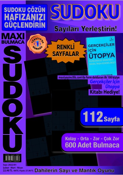Bulmaca Sudoku 2022/01