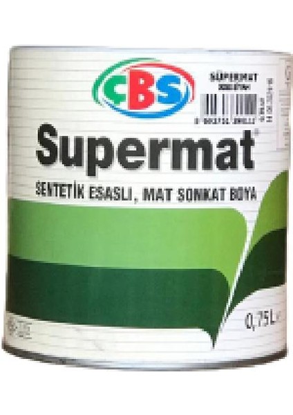 Supermat Senteti̇k Boya 0,75lt Si̇yah