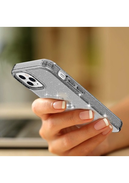 iPhone 12 Mini Için Işıltılı Tpu Telefon Kılıfı - Gri (Yurt Dışından)