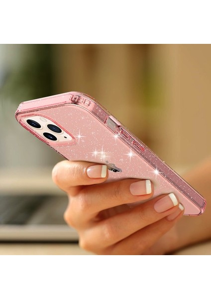 iPhone 12 Pro Max Için Işıltılı Tpu Telefon Kılıfı - Pembe (Yurt Dışından) indirimleri