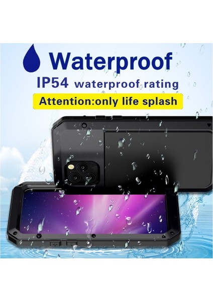 iPhone 11 Pro Için Metal + Silikon + Temperli Cam 360° Tam Korumalı Kılıf - Siyah (Yurt Dışından) modelleri