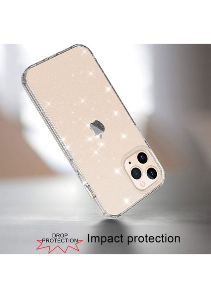 iPhone 12 Pro Max Için Işıltılı Tpu Telefon Kılıfı - Şeffaf (Yurt Dışından) modelleri