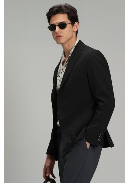 Ester Spor Erkek Blazer Ceket Slim Fit Siyah