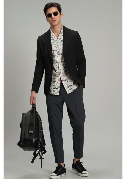 Ester Spor Erkek Blazer Ceket Slim Fit Siyah