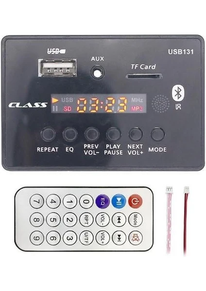 USB-131 Aux Usb-Sd-Bluetooth Çevirici Kumandalı