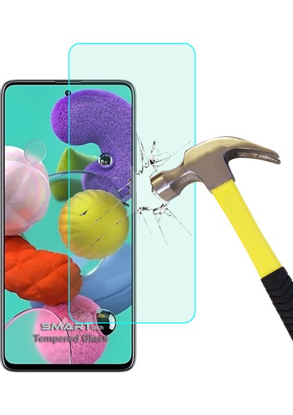 Smart Tech Samsung Galaxy A51 Temperli Kırılmaz Cam Ekran Koruyucu