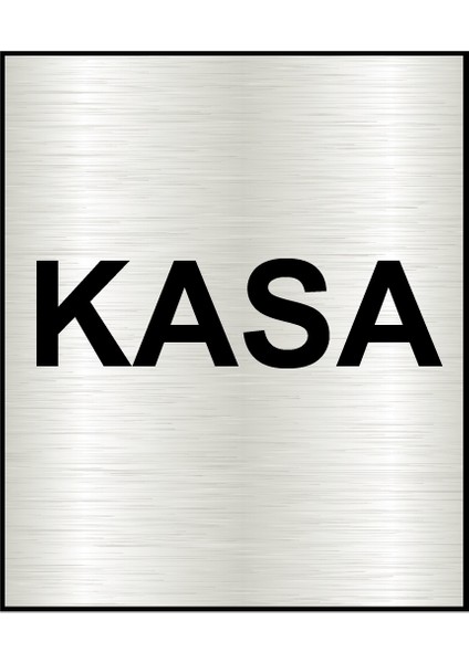 Kasa Yazısı Metal 10X12 cm