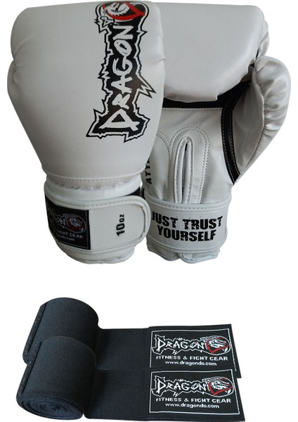 Attack Boks Eldiveni Kick Boks Muay Thai Boks Eldiveni ve Bandaj 2'li Set