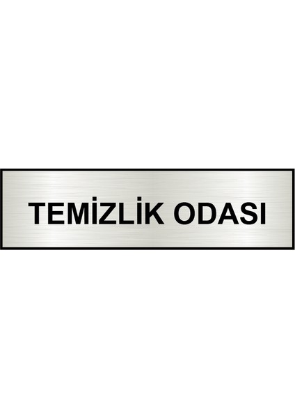 Temizlik Odası Ofis Kapı Yönlendirme Levhası 26X7CM Yapışkanlı