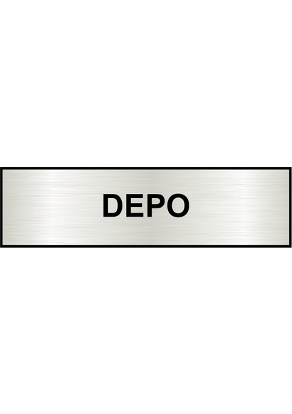 Depo Ofis Kapı Yönlendirme Levhası 26X7CM Yapışkanlı