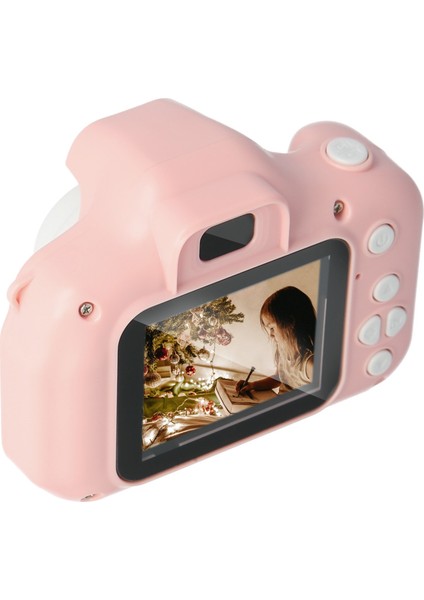 Mini 1080P Hd Kamera Çocuklar Için Fotoğraf Makinesi Pembe