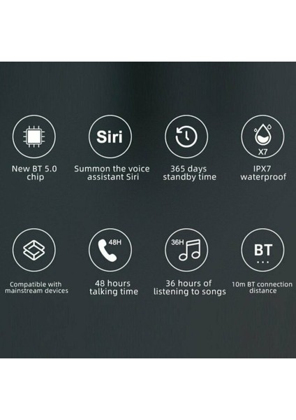 Tek Kulak Bluetooth Uyumlu 5.0 Mikrofonlu Kulaklık (Yurt Dışından)