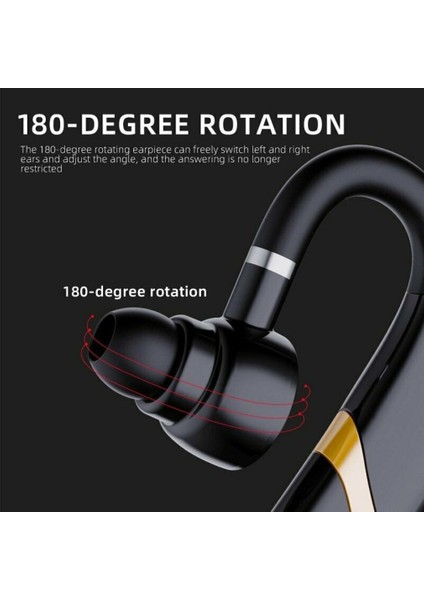 Tek Kulak Bluetooth Uyumlu 5.0 Mikrofonlu Kulaklık (Yurt Dışından)